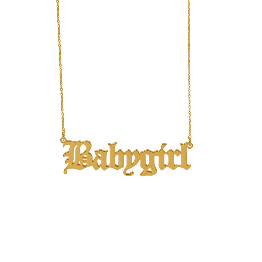 'BABYGIRL‘ NECKLACE GOLD - Dreizack