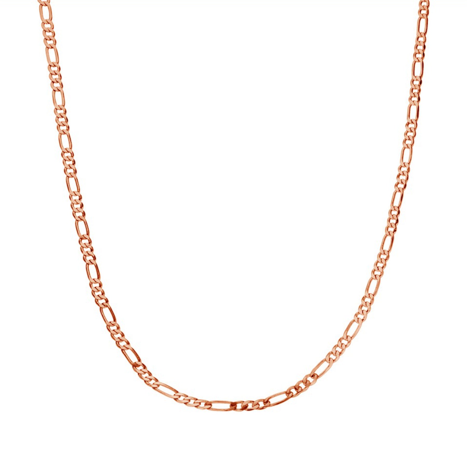 CLASSIC BABY CHAIN NECKLACE ROSE GOLD - Dreizack