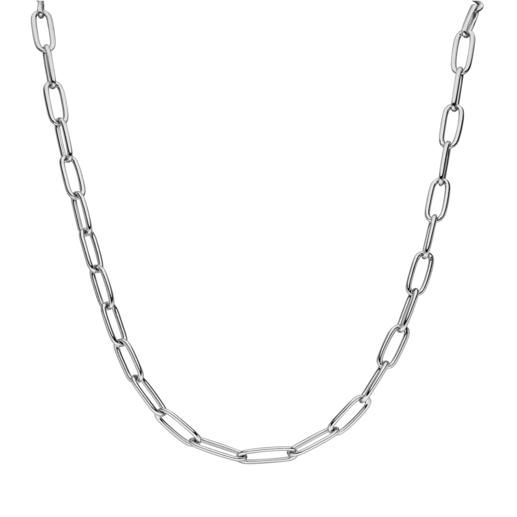 CLASSIC LINK NECKLACE SILVER - Dreizack
