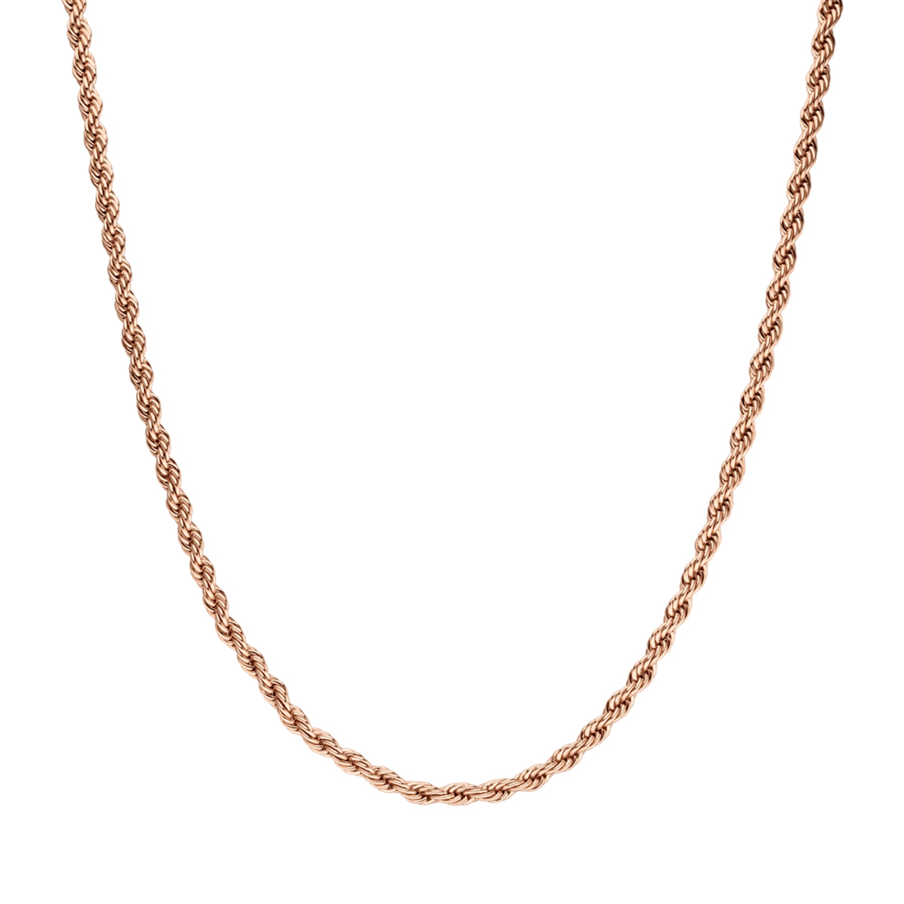 CLASSIC TWISTED NECKLACE ROSE GOLD - Dreizack