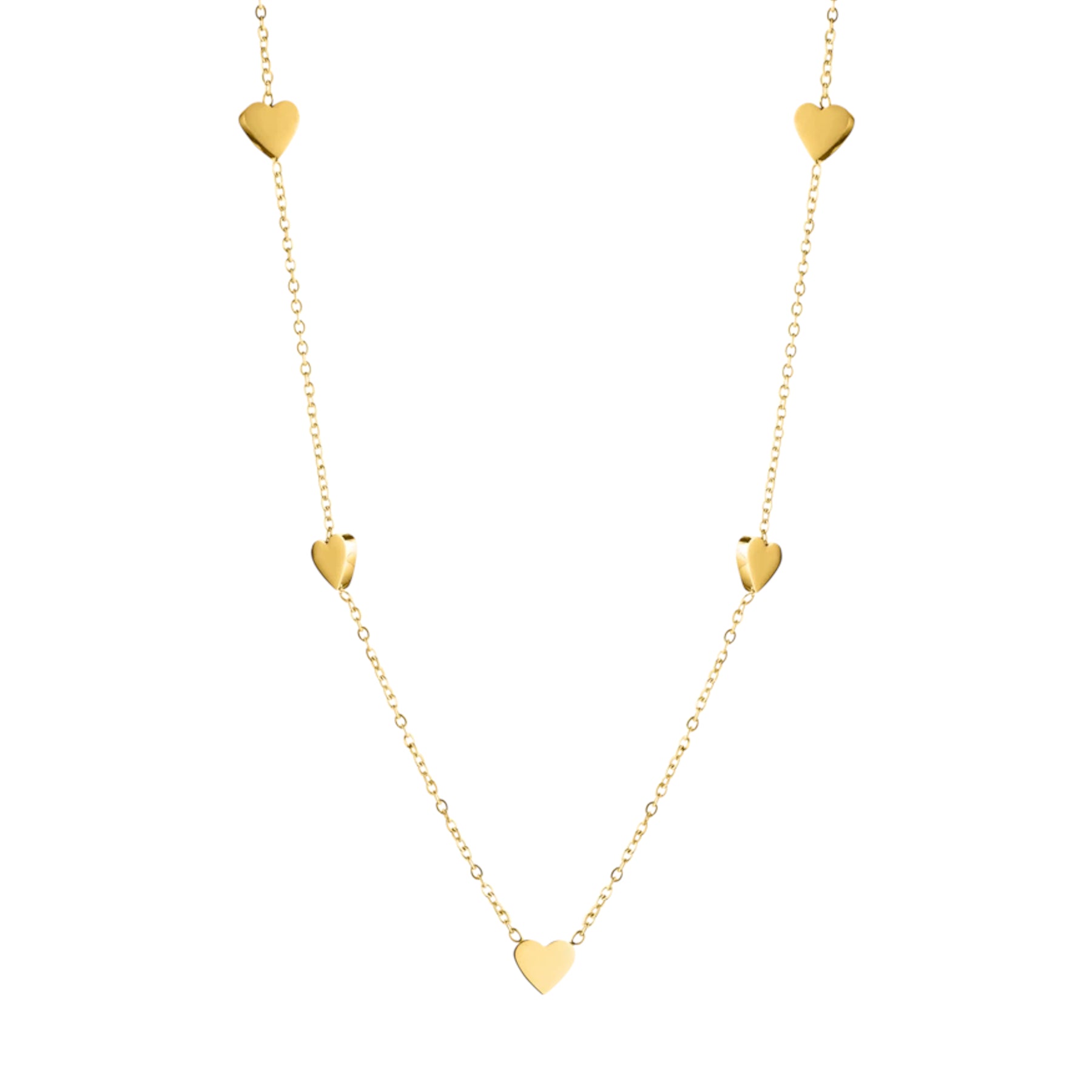 dreizack endless love necklace gold halskette