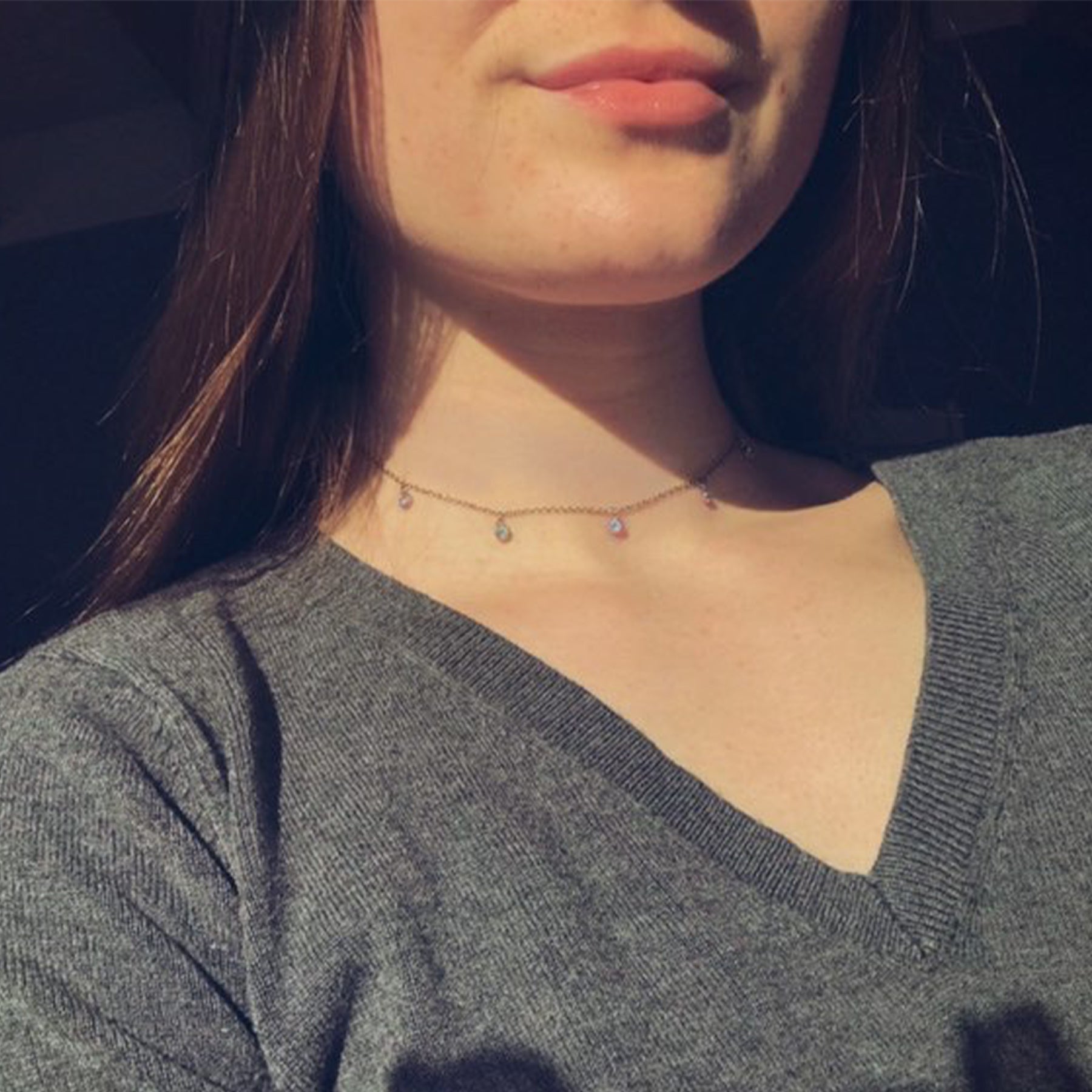 'MAGIC DROP' CHOKER SILVER - Dreizack