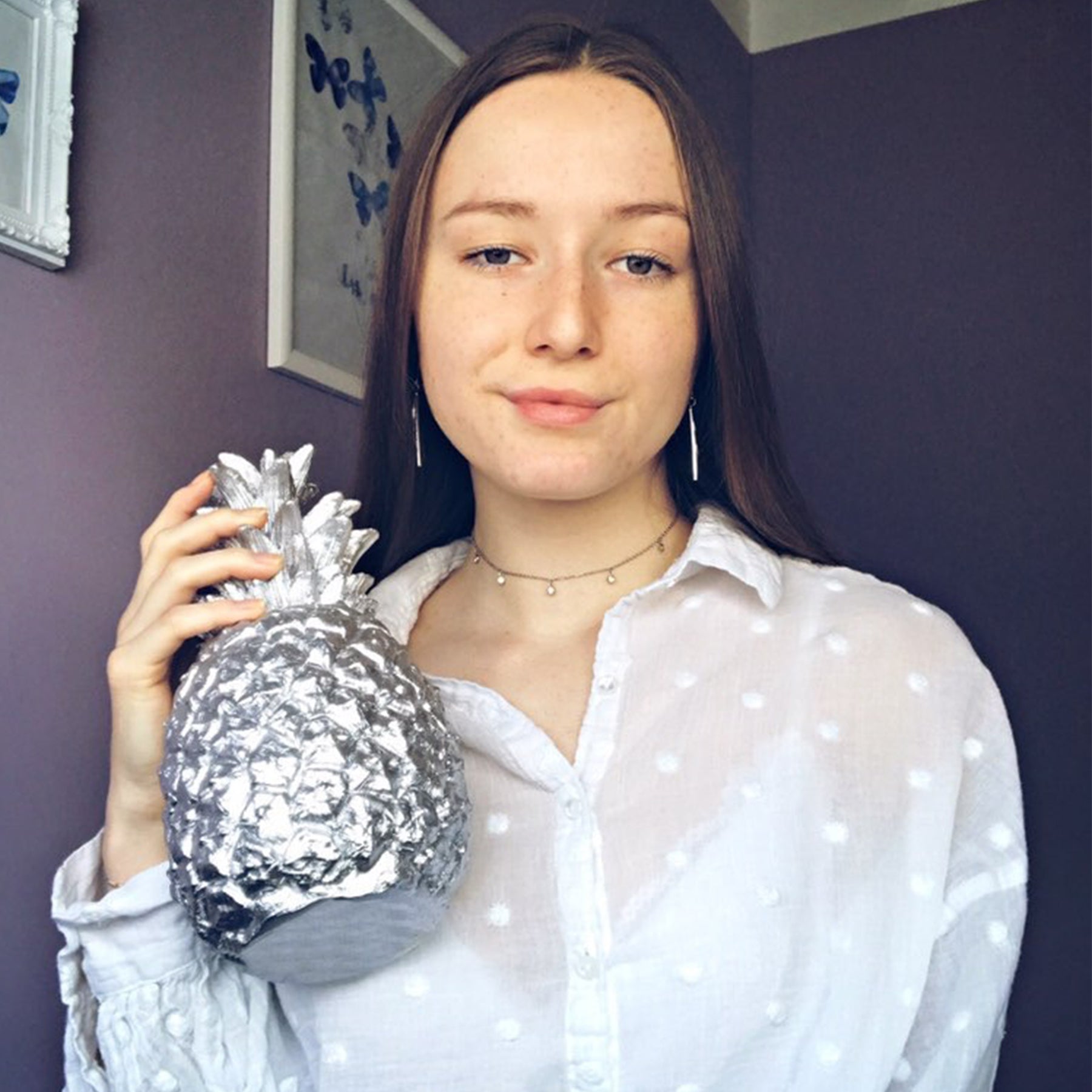 'MAGIC DROP' CHOKER SILVER - Dreizack