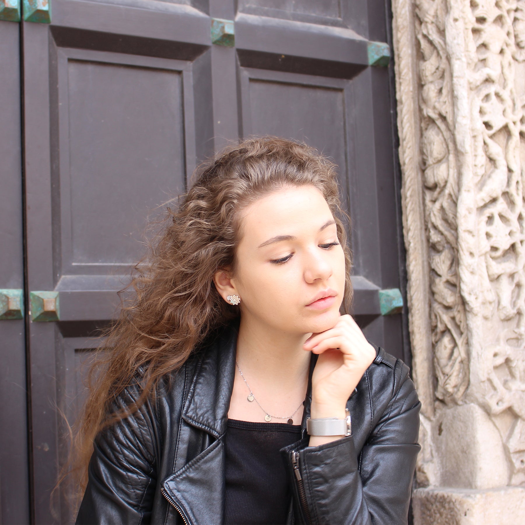 MULTI COIN NECKLACE SILVER - Dreizack