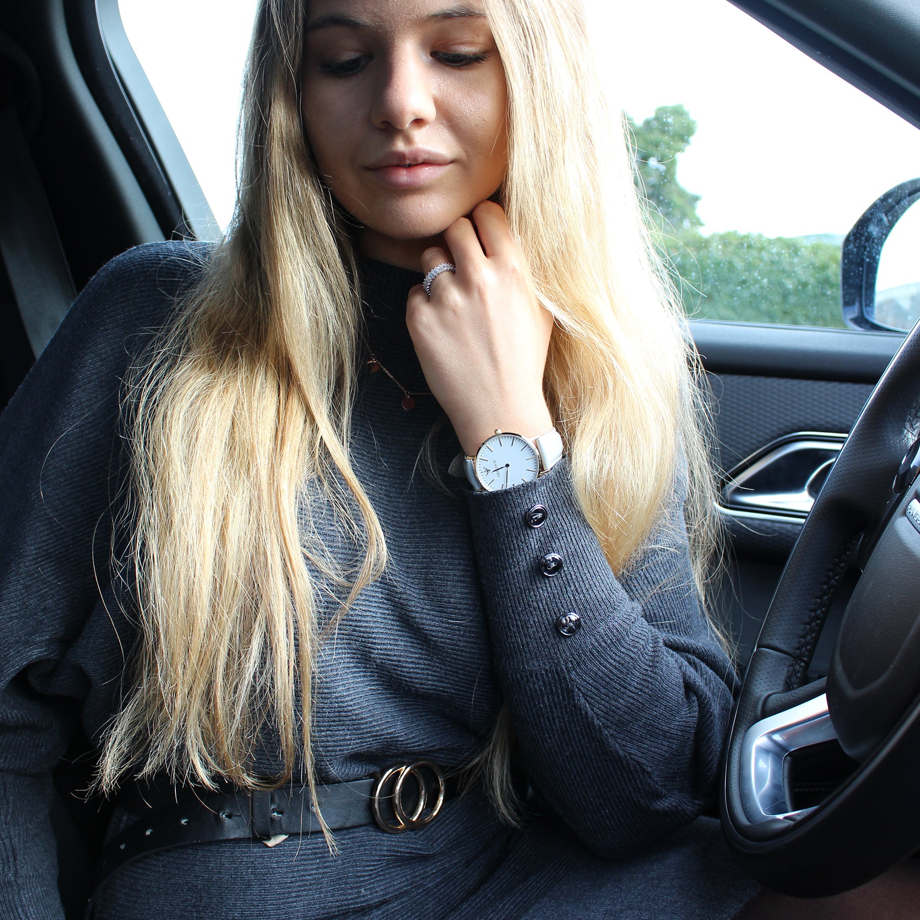 SHINY ICE RING 925 SILVER - Dreizack