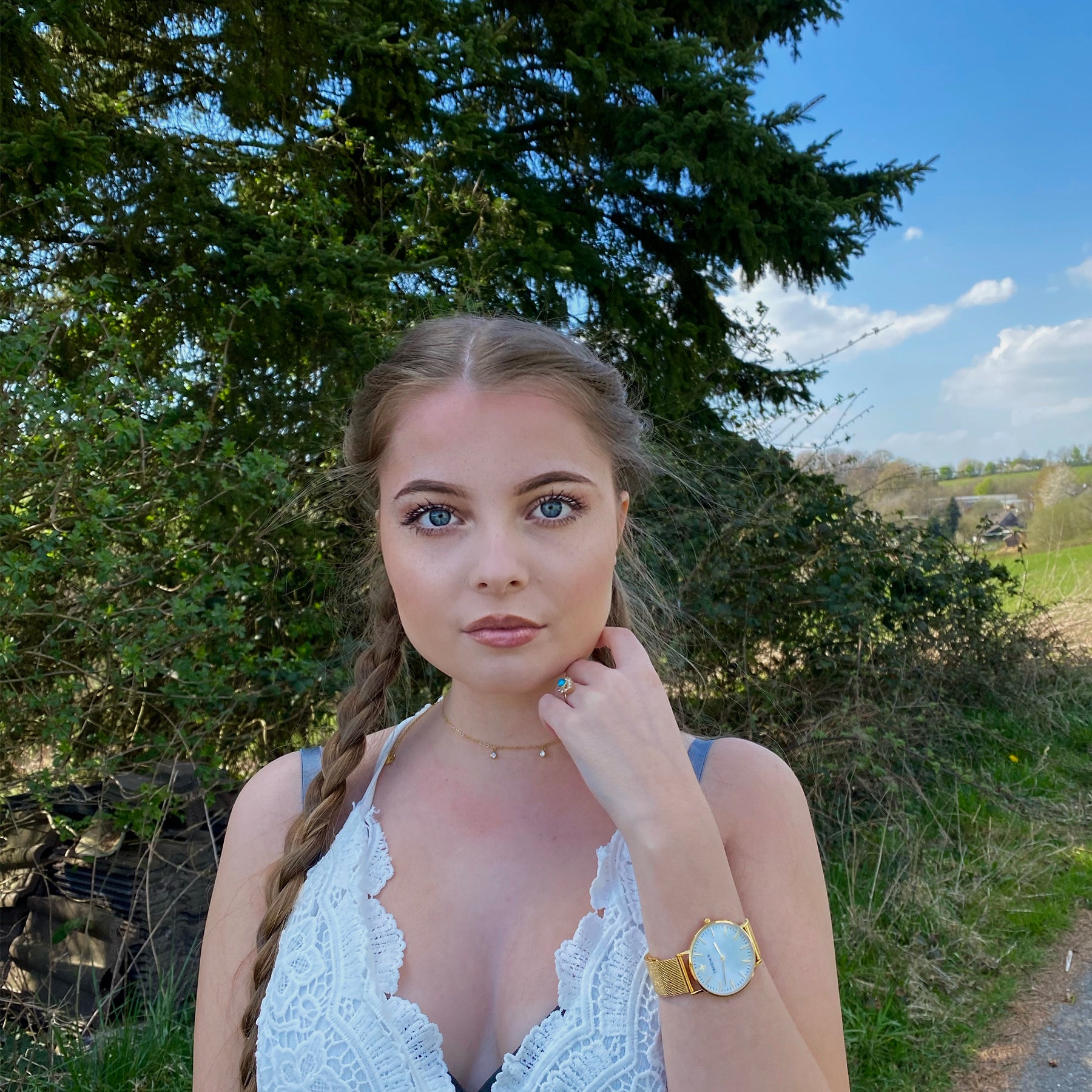 'MAGIC DROP' CHOKER GOLD - Dreizack