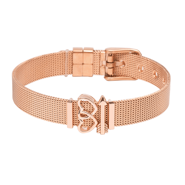 'CRUSH ON YOU' CHARMBAND SET ROSE GOLD - Dreizack