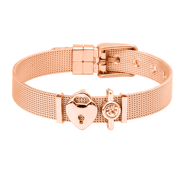 'ENDLESS UNIQUENESS' CHARMBAND SET ROSE GOLD - Dreizack