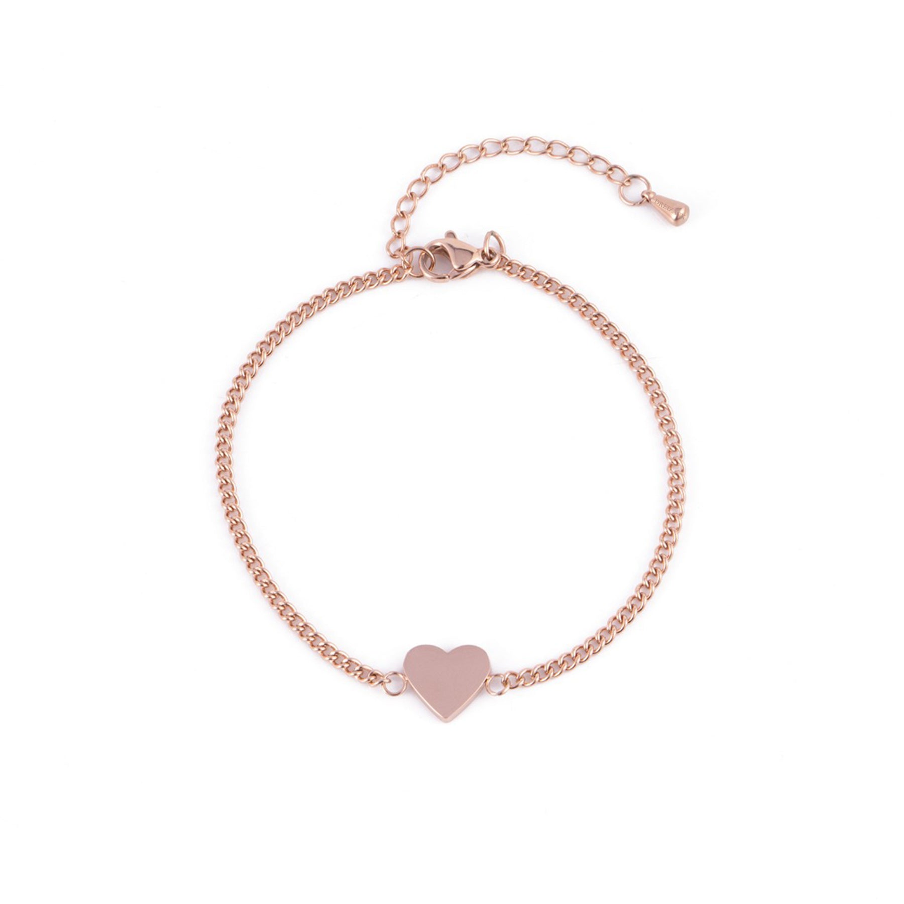 HEART BRACELET ROSE GOLD - Dreizack