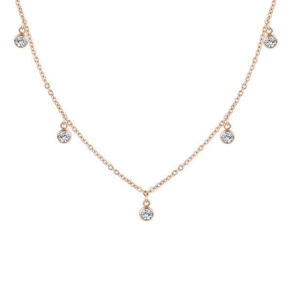 'MAGIC DROP' CHOKER ROSE GOLD - Dreizack