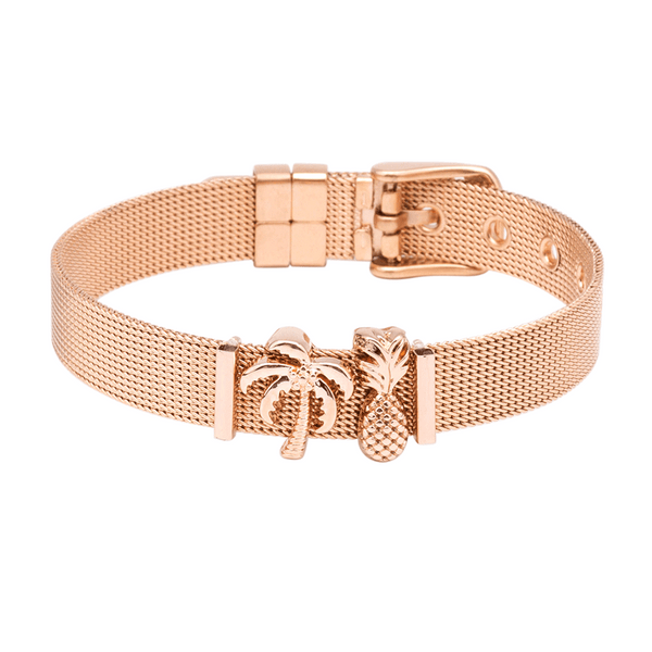 'TROPICAL' CHARMBAND SET ROSE GOLD - Dreizack